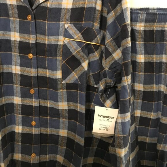 Wrangler Sleepwear Women's Flannel 2 Piece Sz 2X - Picture 6 of 12